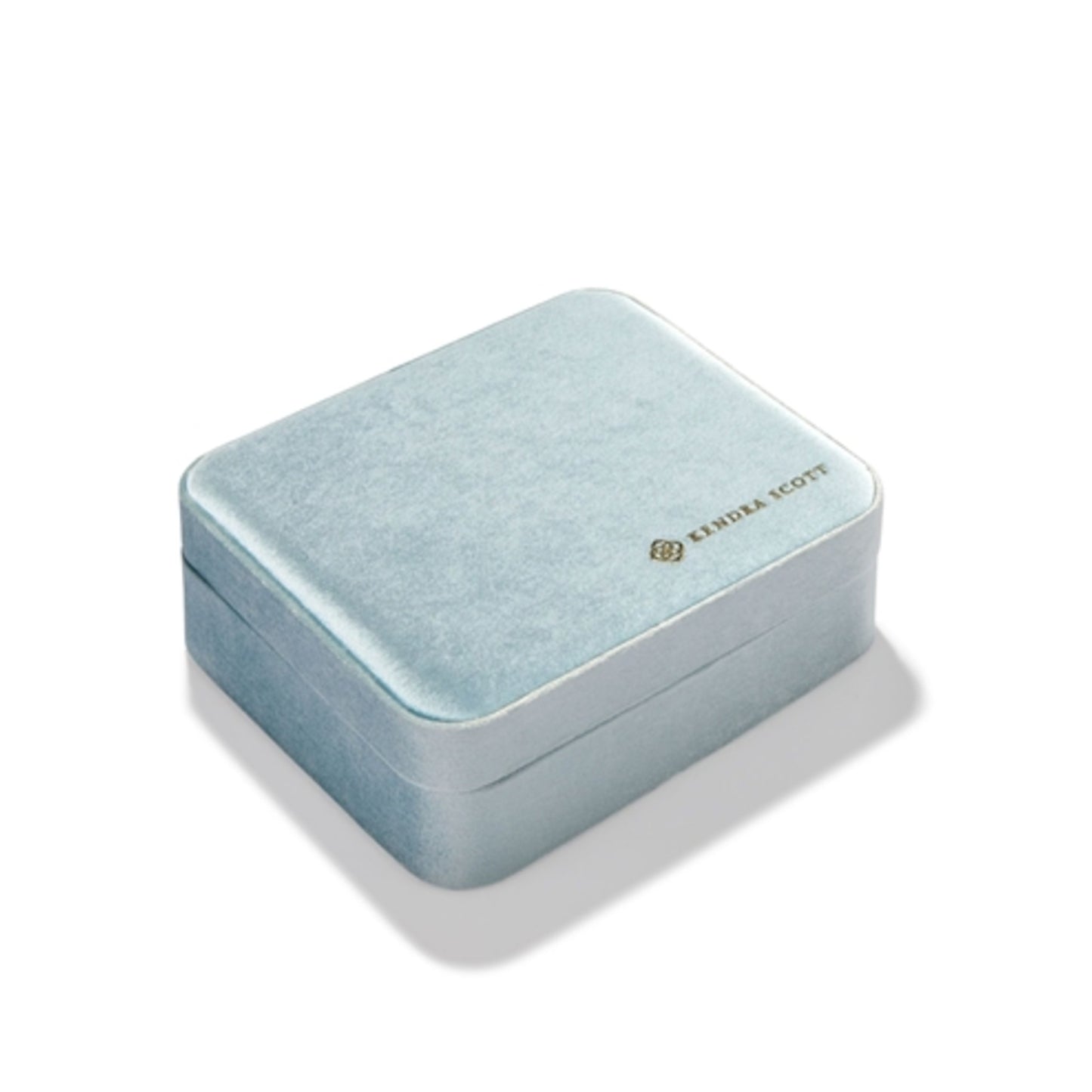 MATTIE LARGE BOX, LIGHT BLUE VELVET