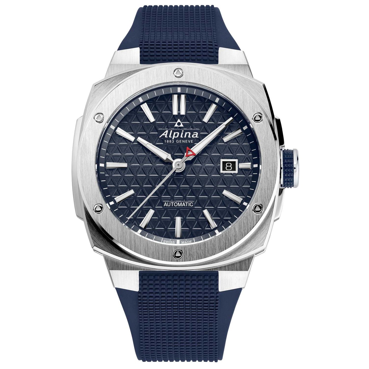 MEN'S ALPINER EXTREME AUTOMATIC NAVY RUBBER STRAP WATCH, NAVY DIAL