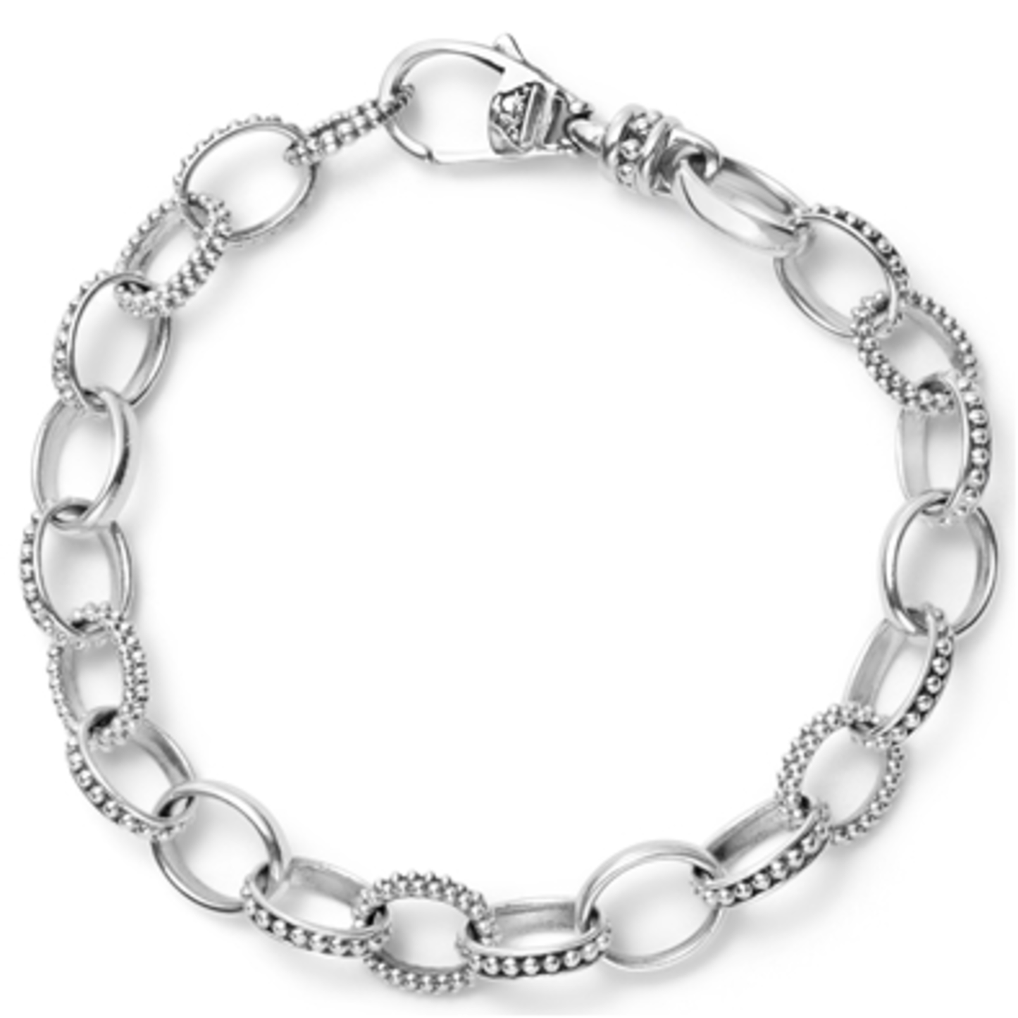 SIGNATURE CAVIAR LINK BRACELET, MEDIUM