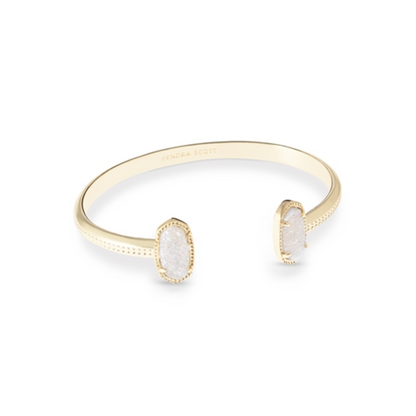ELTON GOLD CUFF BRACELET, IRIDESCENT