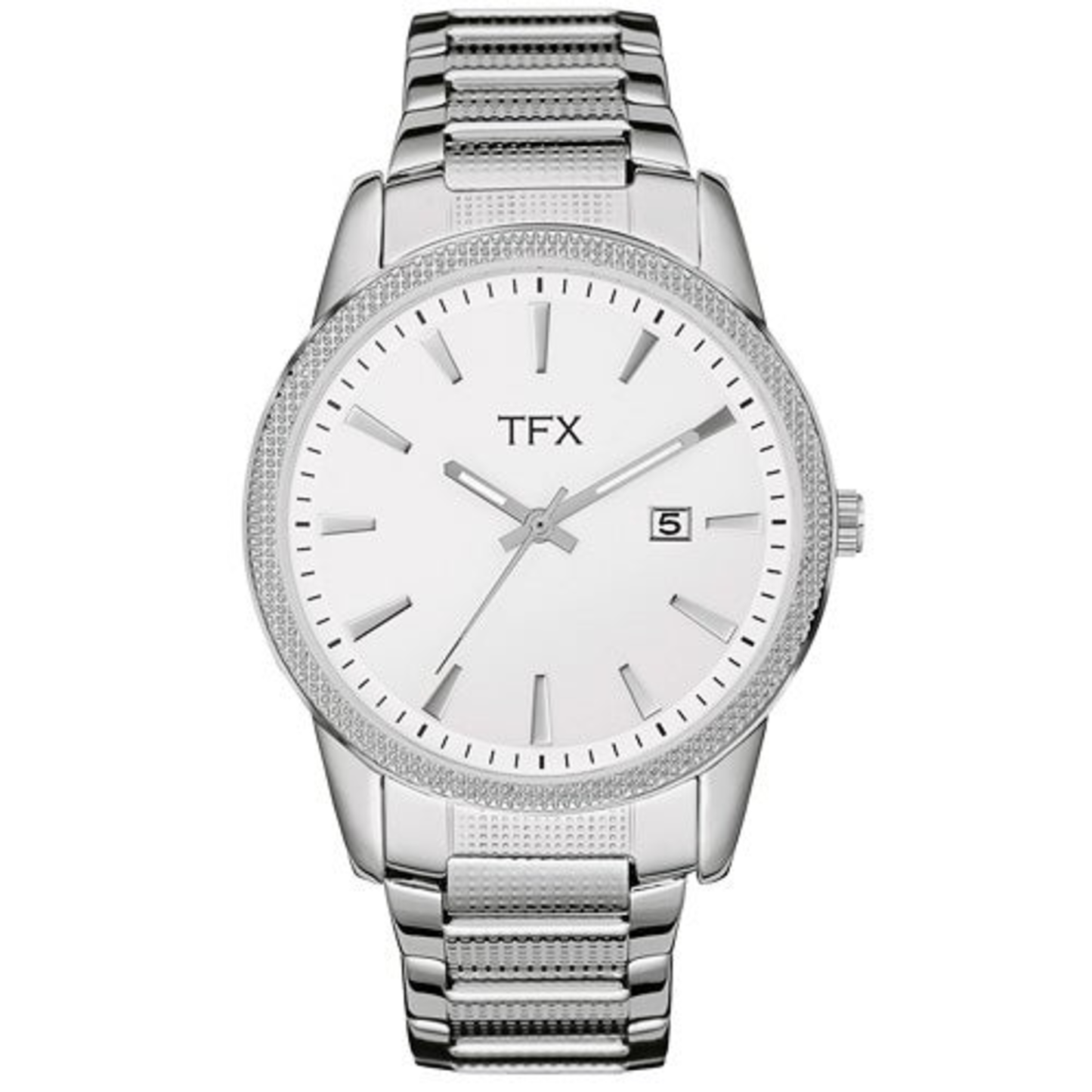 MEN'S TFX ROUND STEEL BRACELET WITH SWAROVSKI CRYSTALS