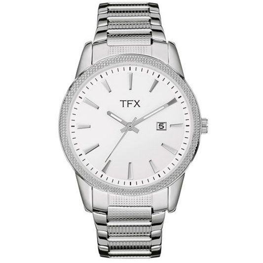 MEN'S TFX ROUND STEEL BRACELET WITH SWAROVSKI CRYSTALS