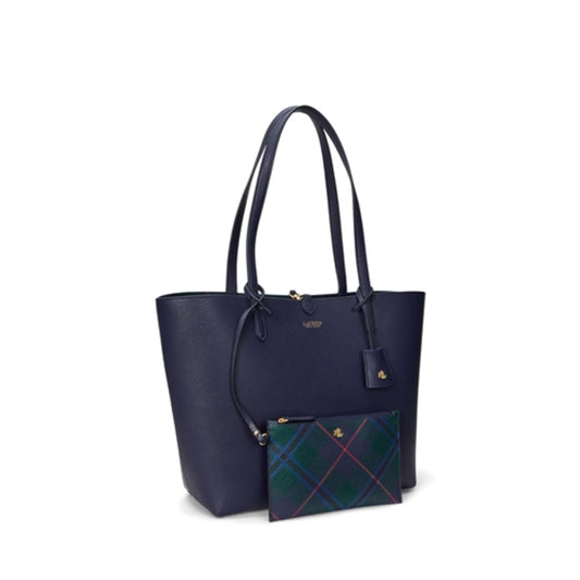 Medium Reversible Tote, REFINED NAVY/DECO TARTAN