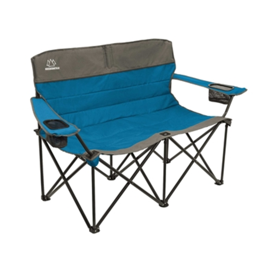 QUILTED LOVESEAT, BLUE