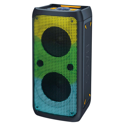 2 X 8" PRO DJ PORTABLE BLUETOOTH SPEAKER W/ TWS & LIGHT SHOW