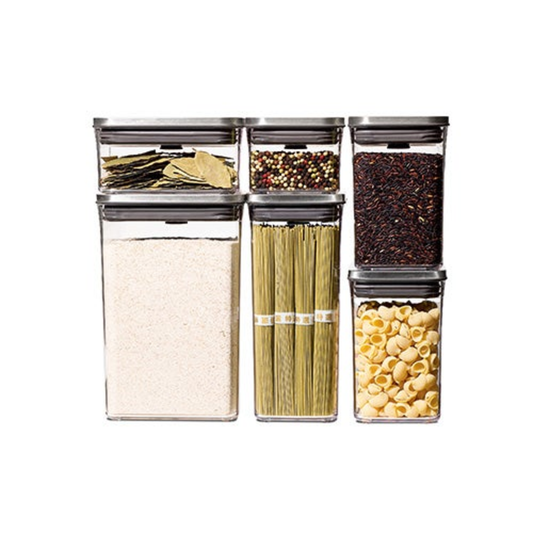 STEEL 6PC POP CONTAINER SET