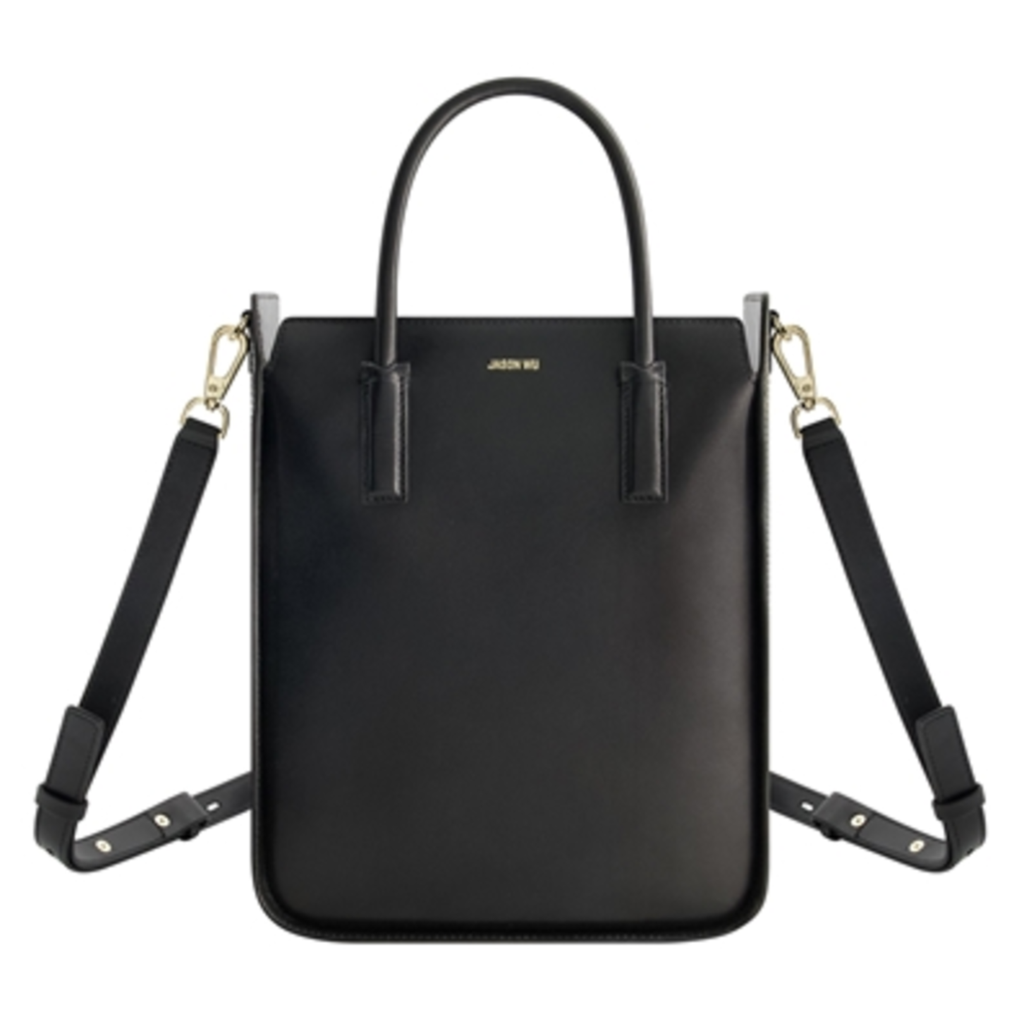 STRUCTURED TOTE BAG, BLACK