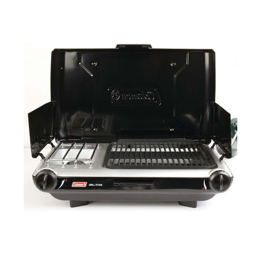 TABLETOP 2-BURNER PROPANE CAMPING GRILL/STOVE