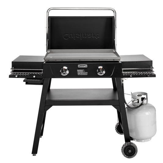 2 BURNER GAS GRIDDLE WITH LID