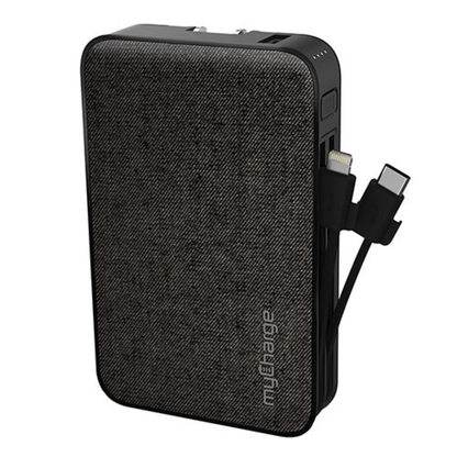 POWERHUB ULTRA 10K PORTABLE CHARGER W/ BUILT-IN USB-C & LIGHTNING CABLE
