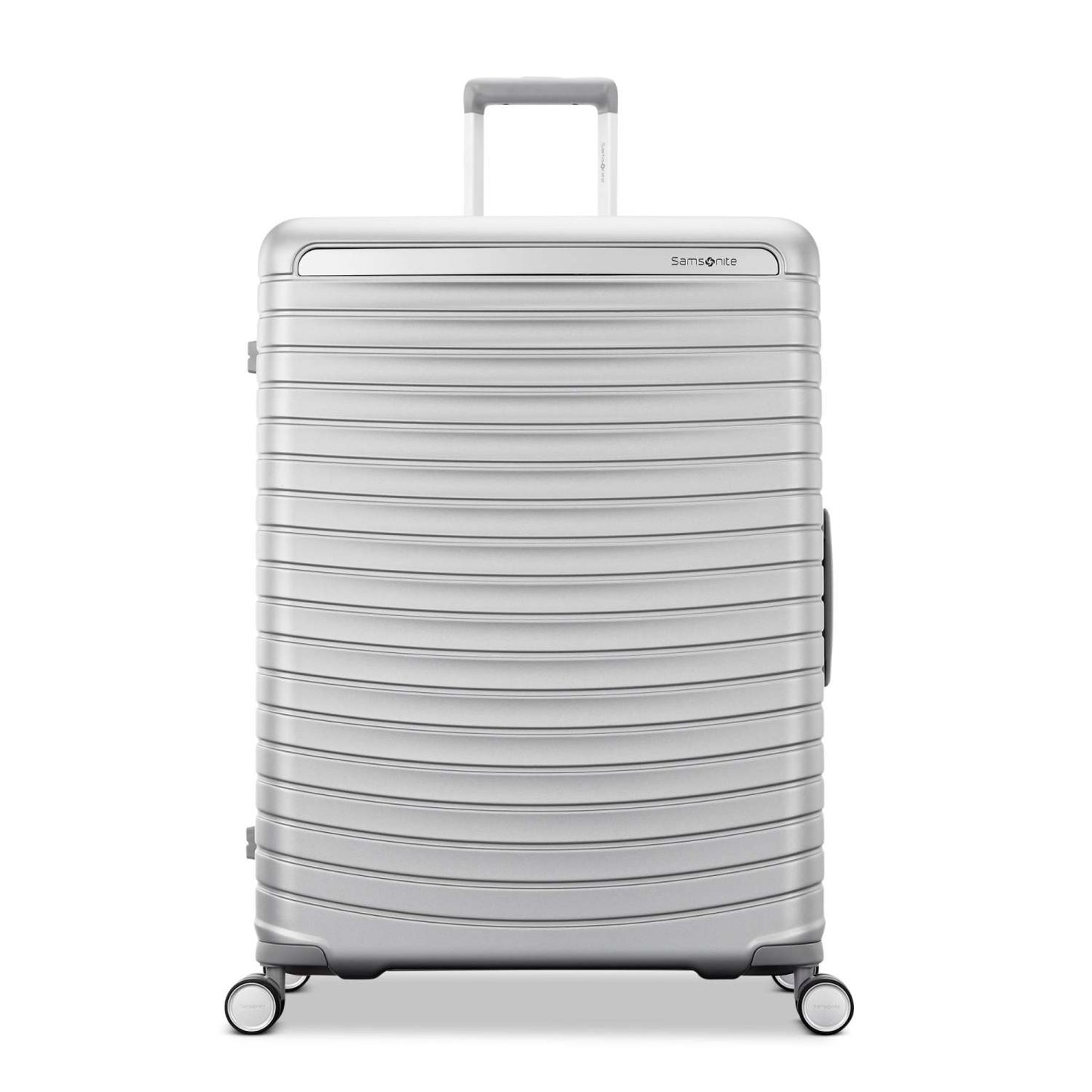 FRAMELOCK MAX LARGE HARDSIDE SPINNER GLACIAL SILVER