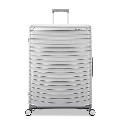 FRAMELOCK MAX LARGE HARDSIDE SPINNER GLACIAL SILVER