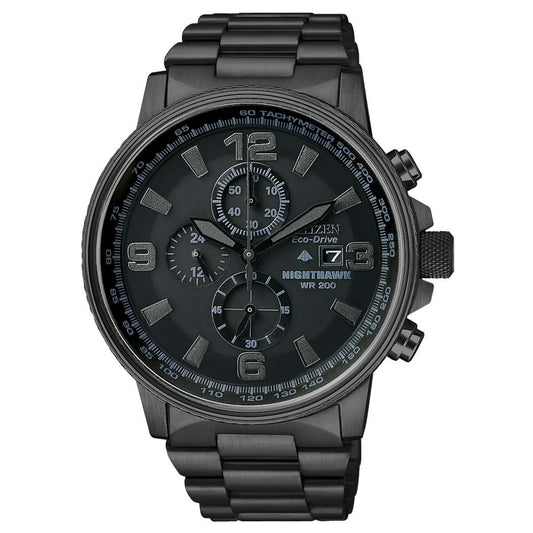 MENS NIGHTHAWK CHRONOGRAPH ECO-DRIVE WATCH