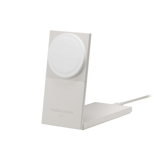 RISE 2-IN-1 QI2 MAGNETIC WIRELESS CHARGER SANDSTONE