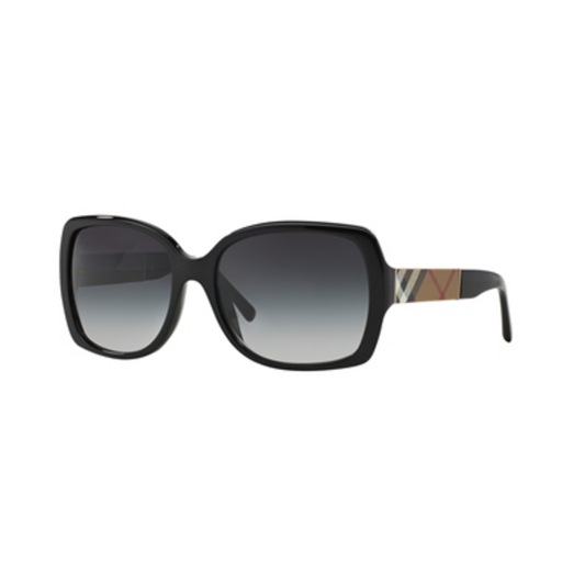 WOMEN'S NON-POLARIZED SUNGLASSES, BLACK/GREY GRADIENT, 58
