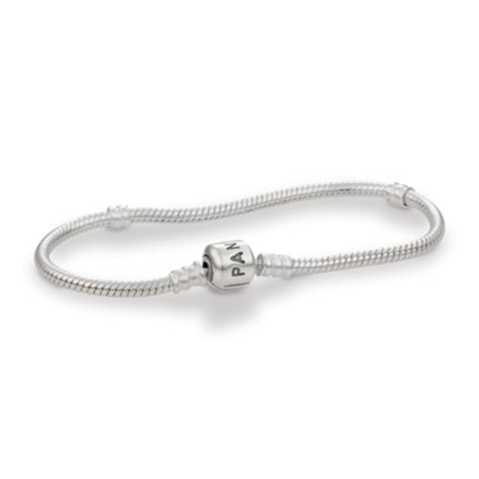 ICONIC SILVER CHARM BRACELET, STERLING SILVER, 8.3"
