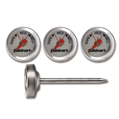 SET OF FOUR OUTDOOR GRILLING STEAK THERMOMETERS