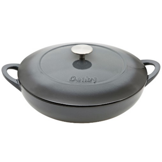 DENBY HALO CAST IRON 3.8L SHALLOW CASSEROLE