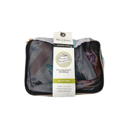 ALLURING PACKING CUBES SET, FEATHERS, 3 PIECES