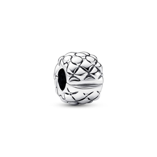 STUDDED CLIP CHARM, SILVER