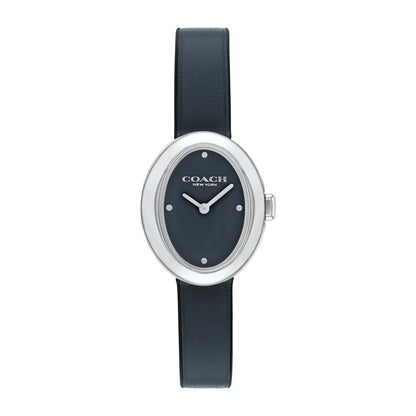 LADIES' SAMMY OVAL & LEATHER STRAP WATCH