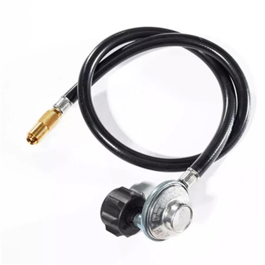 PROPANE TANK ADAPTER HOSE WITH REGULATOR, 3'