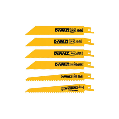 6PC BI-METAL RECIPROCATING SAW BLADE SET