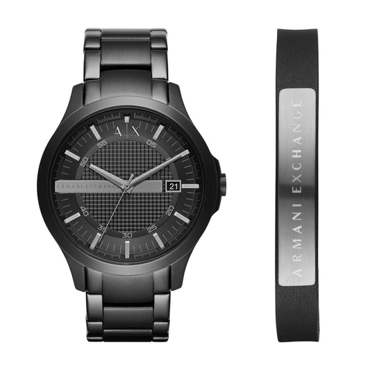 MENS HAMPTON WATCH & BRACELET GIFT SET