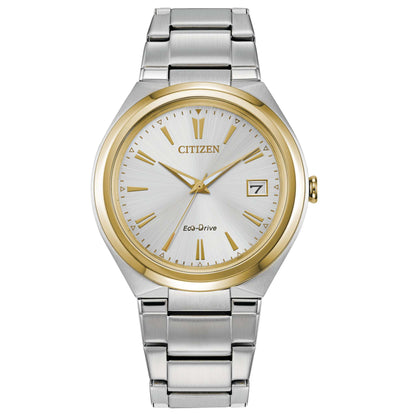 LADIES' CORPORATE EXCLUSIVE ECO-DRIVE TWO-TONE SS WATCH