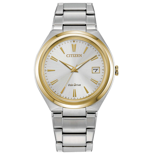 LADIES' CORPORATE EXCLUSIVE ECO-DRIVE TWO-TONE SS WATCH