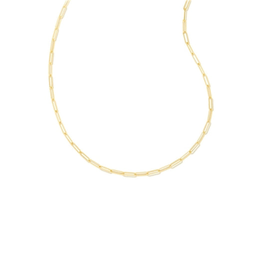 COURTNEY PAPERCLIP NECKLACE, GOLD
