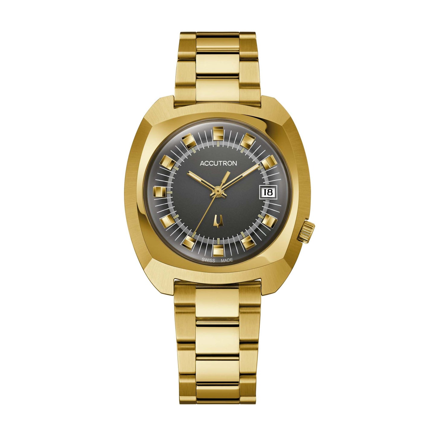 Unisex Legacy Automatic 261 Gold-Tone Stainless Steel Watch Gray Dial