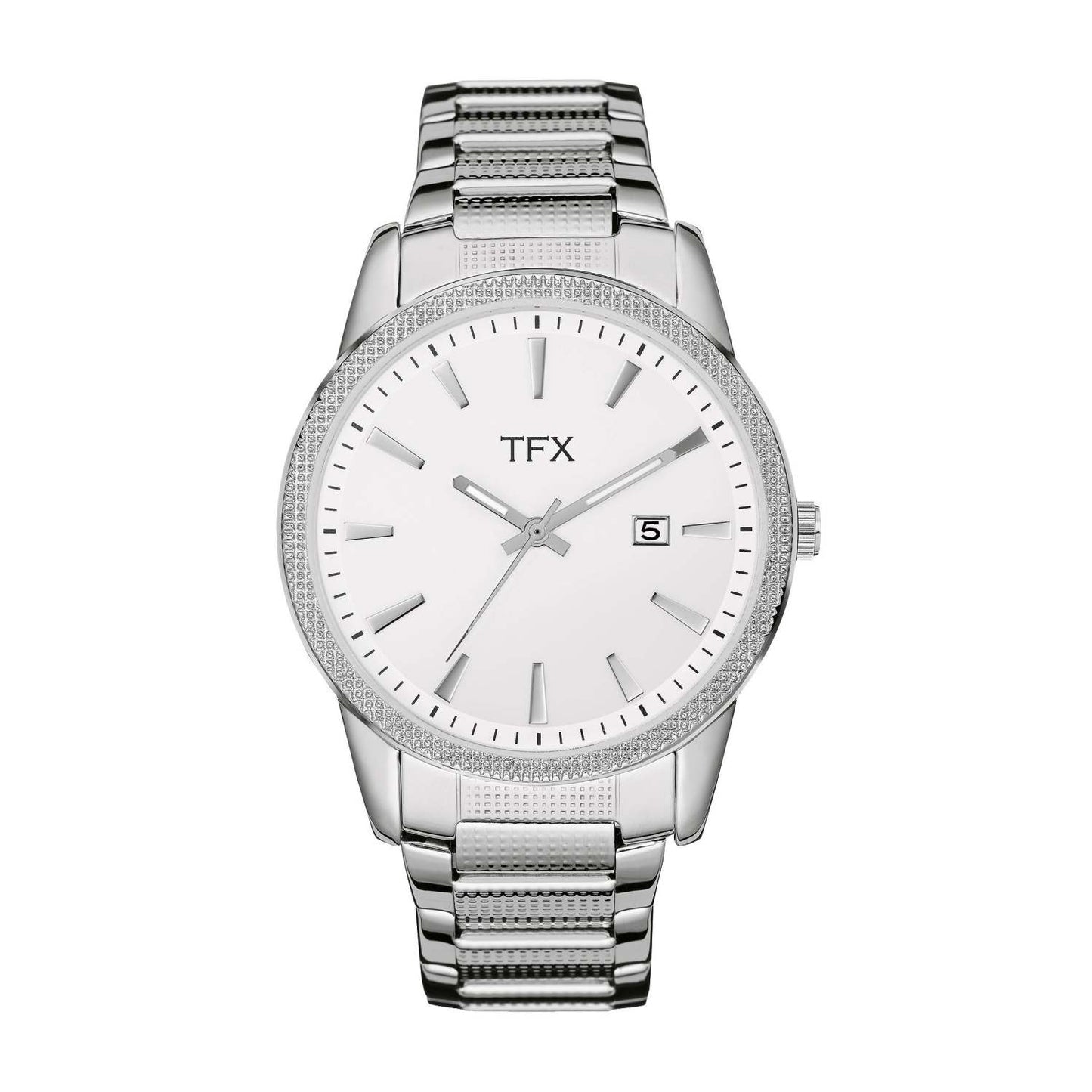 MEN'S TFX ROUND STEEL BRACELET WITH SWAROVSKI CRYSTALS