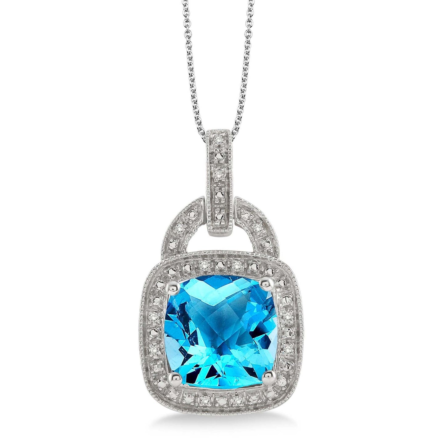 TOPAZ DIAMOND NECKLACE