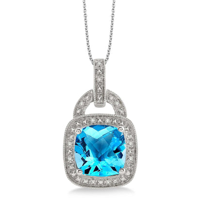 TOPAZ DIAMOND NECKLACE