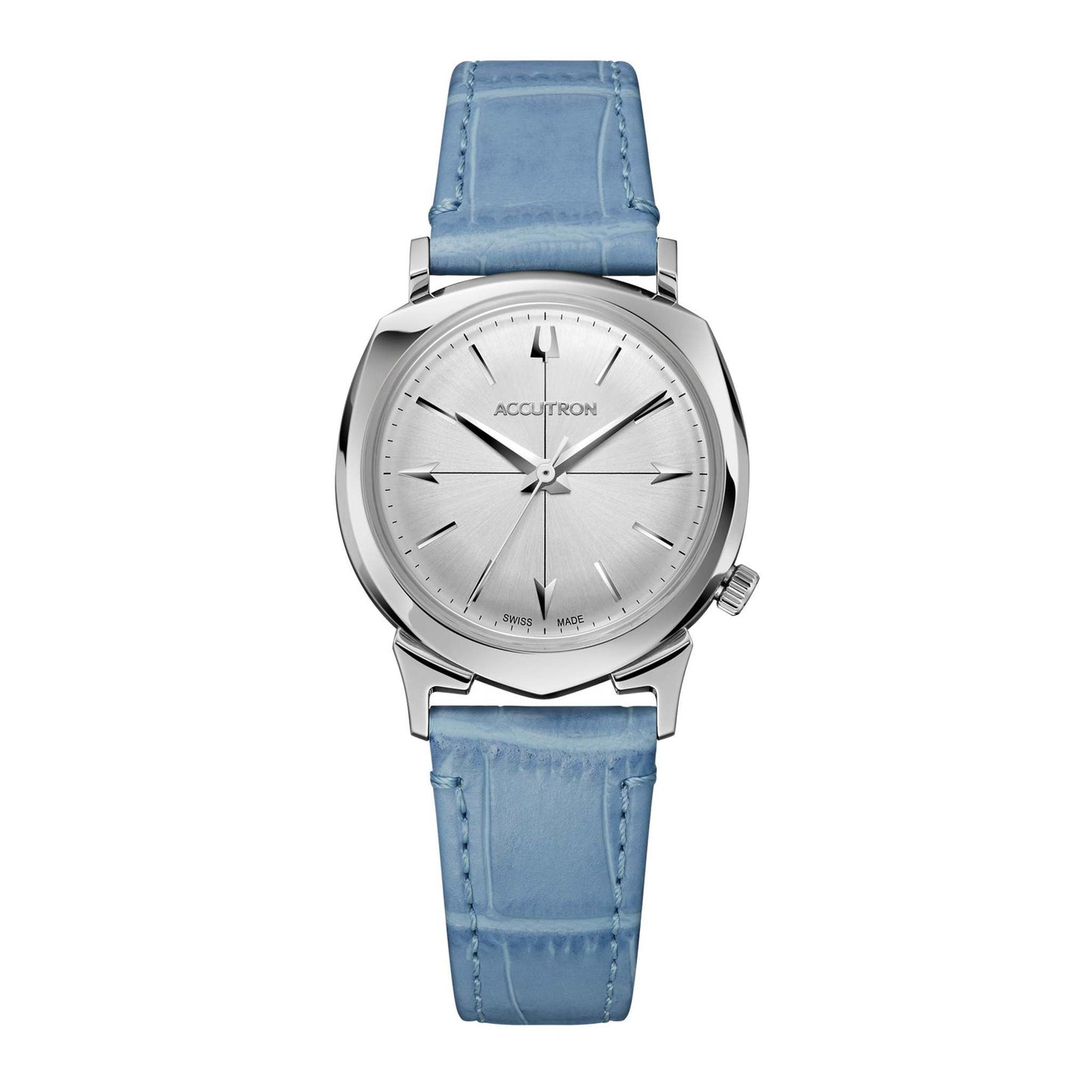 Unisex Legacy Automatic Periwinkle Leather Strap Silver Dial