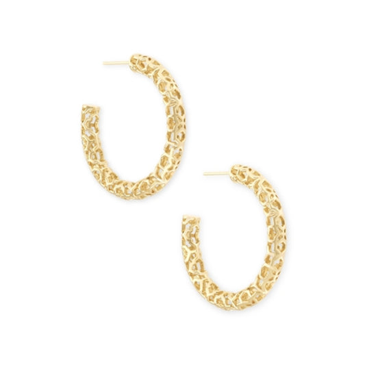 Maggie Small Hoop Earrings, Gold