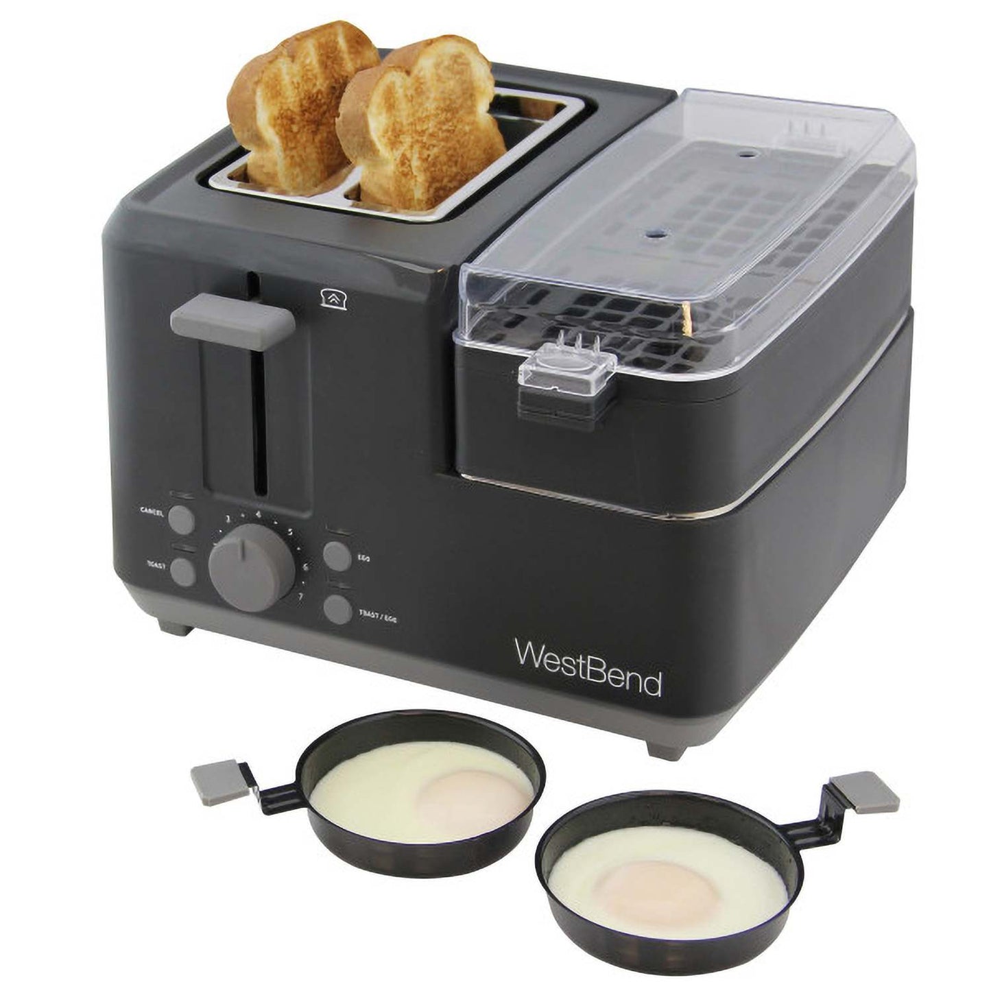 2 SLICE BREAFKAST STATION BLACK