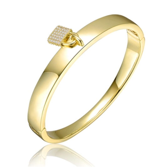 14K LUSTROUS GOLD BRACELET, GOLD, 7.5"