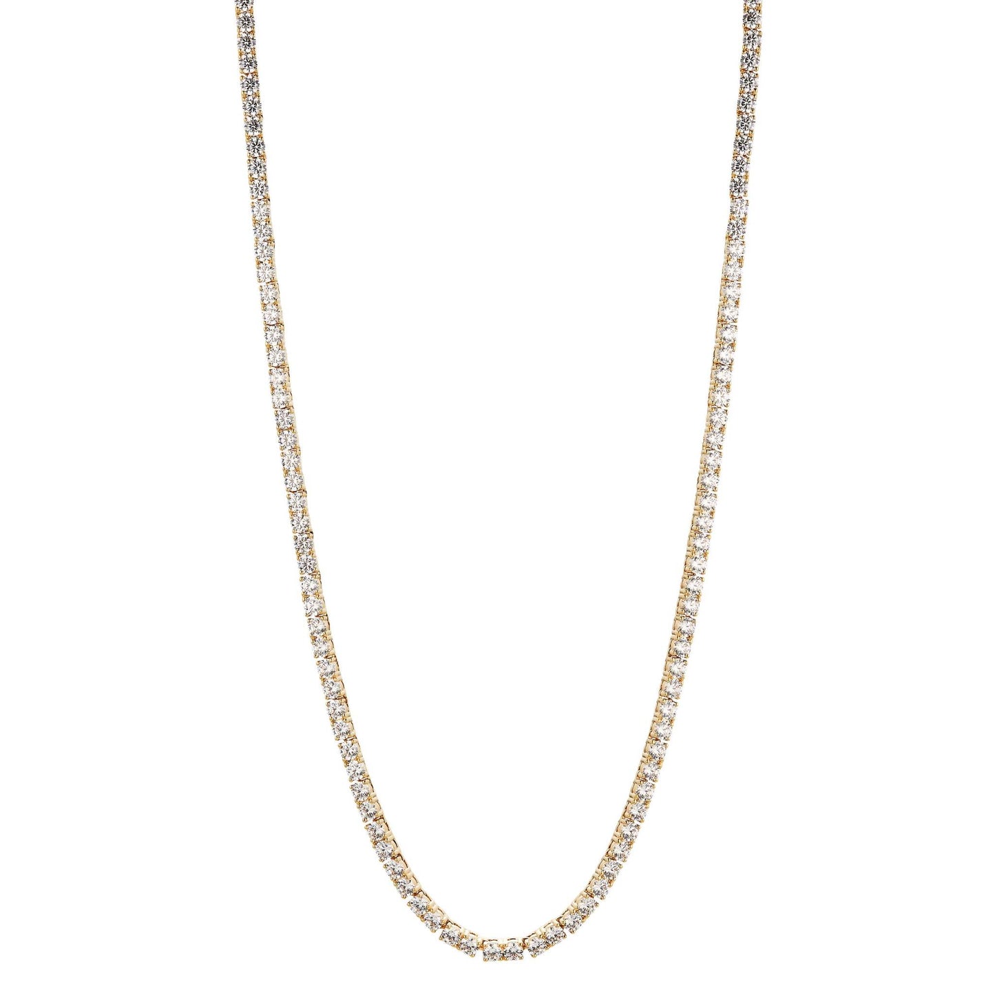 LOVE ALL TENNIS NECKLACE SLIDER GOLD