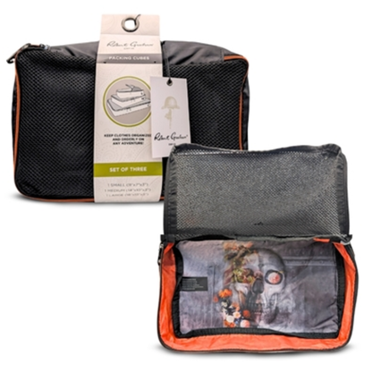 RESPONSIBLE PACKING CUBES SET, SKULL, 3 PIECES