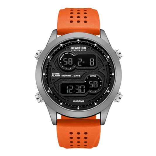 MEN'S DIGITAL WATCH, ORANGE, STANDARD