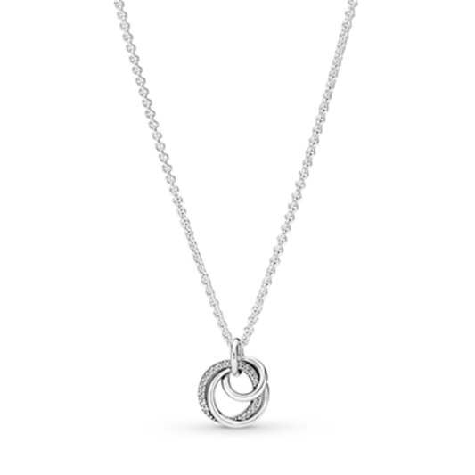 FAMILY ALWAYS ENCIRCLED PENDANT NECKLACE, 23.6"