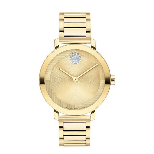 LADIES' BOLD EVOLUTION 2 SS WATCH W/ CRYSTAL DOT