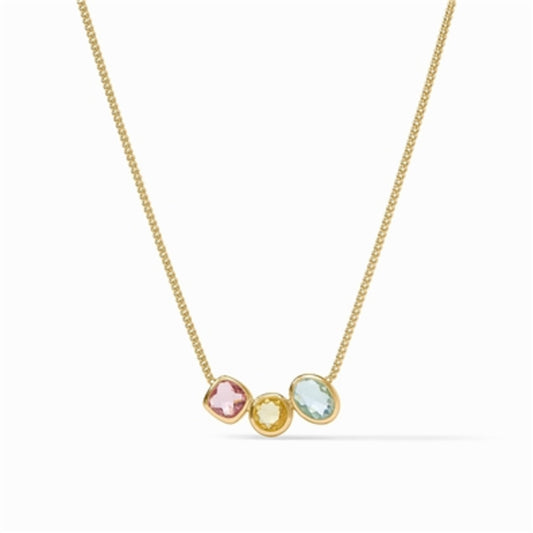 KALEIDOSCOPE DELICATE NECKLACE, MULTI STONE
