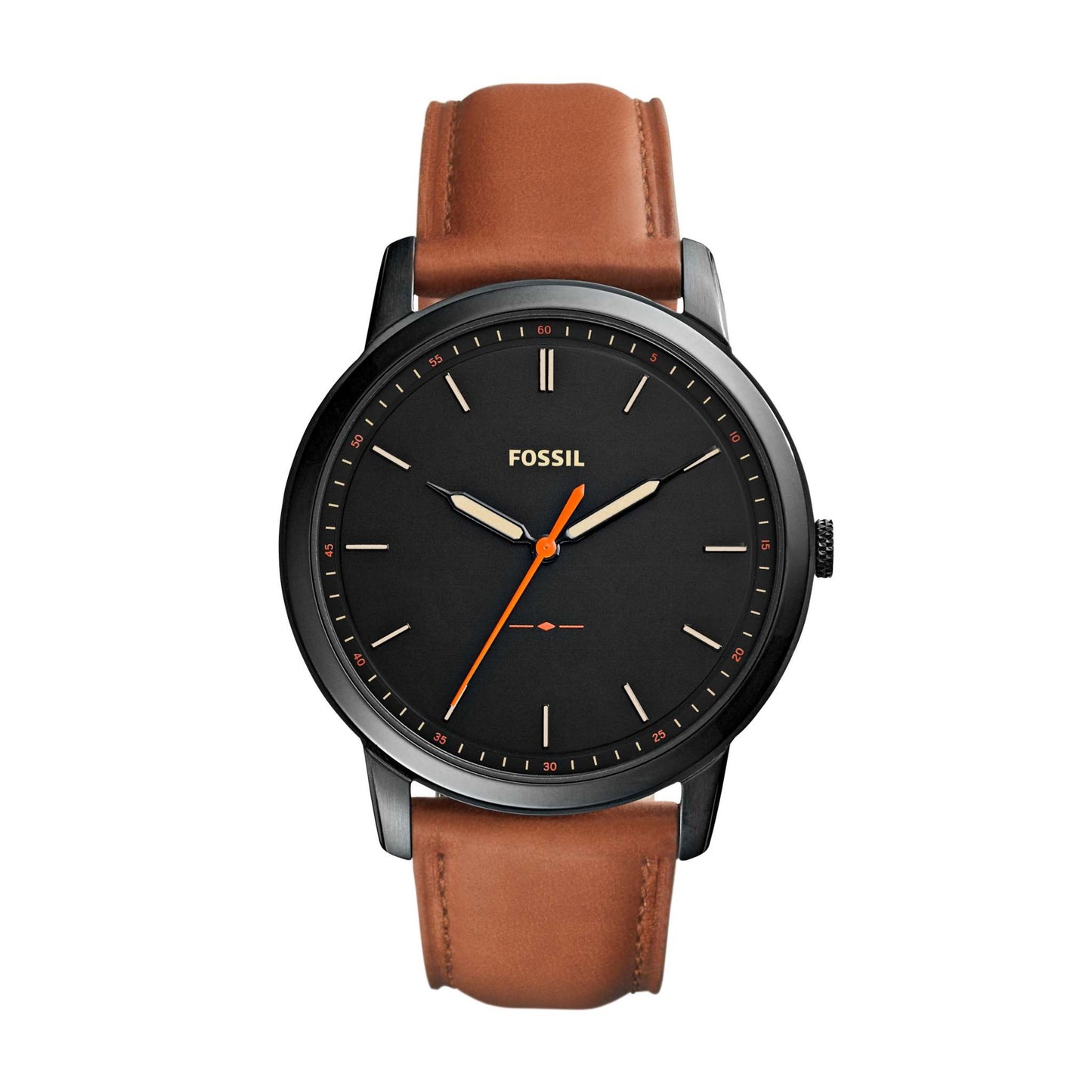 MENS MINIMALIST LIGHT LEATHER STRAP WATCH