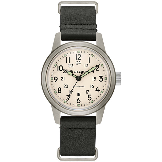 MEN'S HACK AUTO WATCH NATO LEATHER STRAP