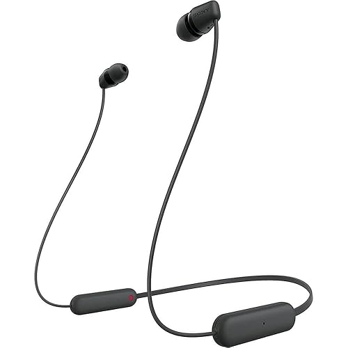 Sony WI-C100 Wireless in-Ear Bluetooth Headphones with Built-in Microphone ,(Pack of 2)