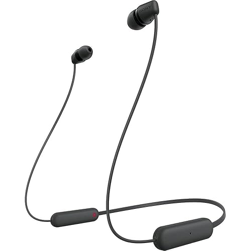 Sony WI-C100 Wireless in-Ear Bluetooth Headphones with Built-in Microphone ,(Pack of 2)