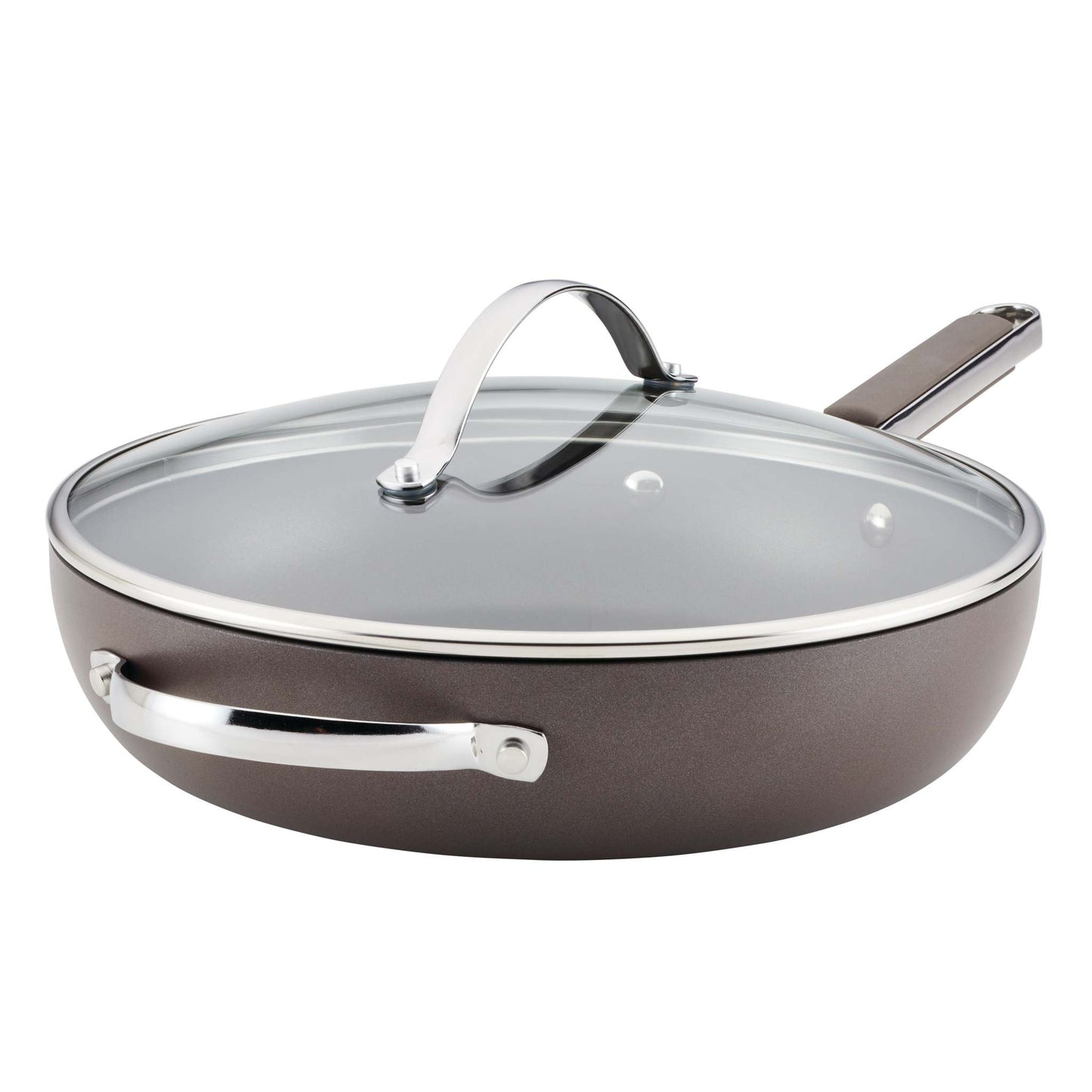 12" PROFESSIONAL HARD ANODIZED DEEP FRY PAN W/ LID